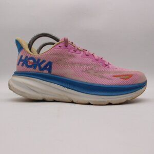 Hoka One One Clifton 9 Women's Size 8 B Pink Running Sneakers 1127896 CSLC